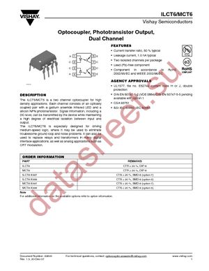 MCT6 datasheet  